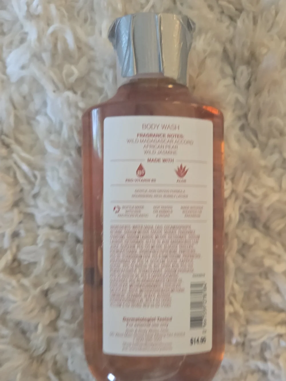Bath & Body Works Wild Madagascar Vanilla Body Wash - Amber